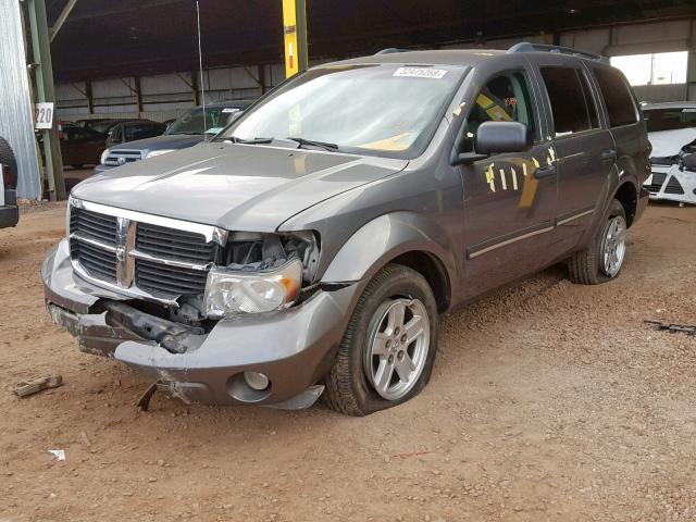 1D8HB48P77F551833 - 2007 DODGE DURANGO SL GRAY photo 2