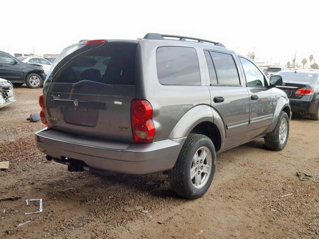 1D8HB48P77F551833 - 2007 DODGE DURANGO SL GRAY photo 4