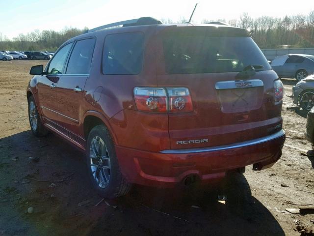 1GKKVTED7CJ150701 - 2012 GMC ACADIA DEN RED photo 3