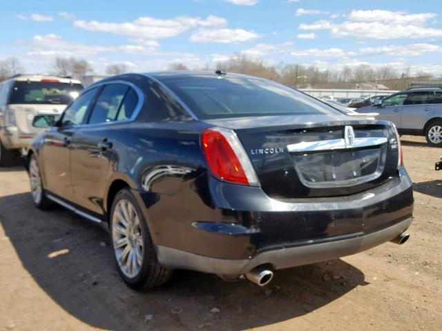 1LNHM94R19G633787 - 2009 LINCOLN MKS BLACK photo 3