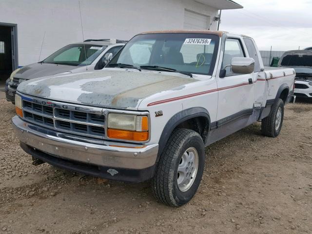 1B7GG23Y7SS317773 - 1995 DODGE DAKOTA TWO TONE photo 2