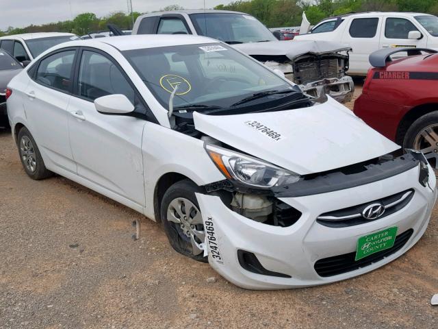 KMHCT4AE9GU027640 - 2016 HYUNDAI ACCENT SE WHITE photo 1