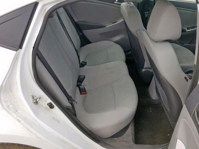 KMHCT4AE9GU027640 - 2016 HYUNDAI ACCENT SE WHITE photo 6