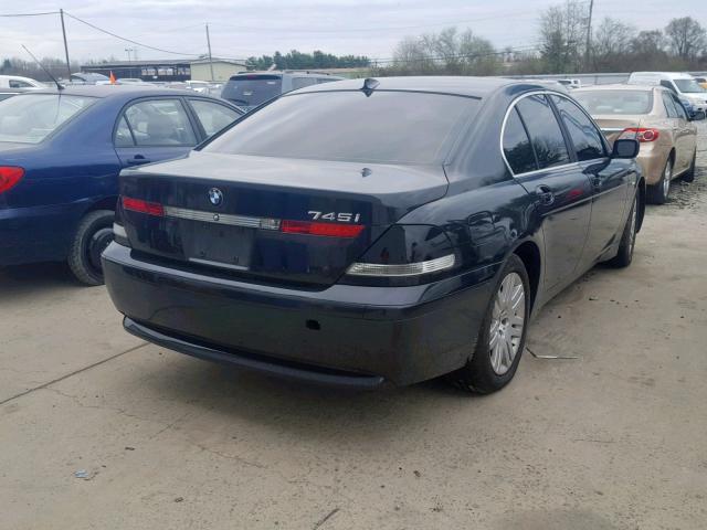 WBAGL634X2DP53096 - 2002 BMW 745 I BLACK photo 4