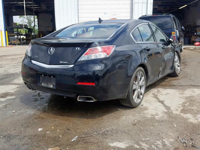 19UUA9F78DA002832 - 2013 ACURA TL ADVANCE BLACK photo 4