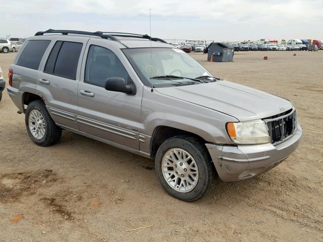 1J4GX58N92C188259 - 2002 JEEP GRAND CHER GRAY photo 1