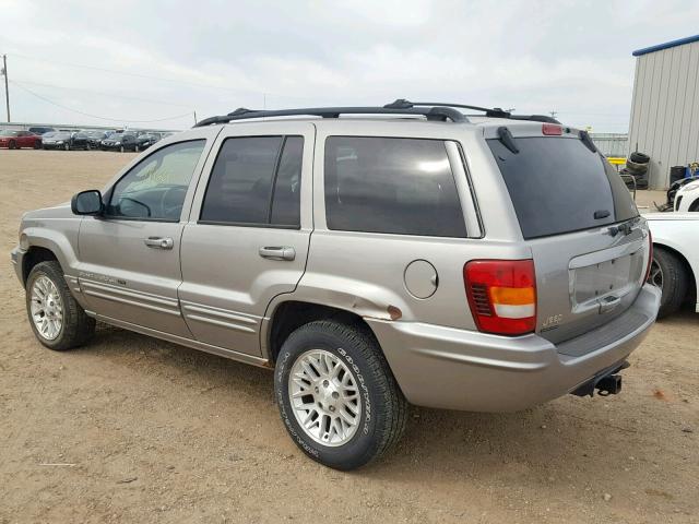 1J4GX58N92C188259 - 2002 JEEP GRAND CHER GRAY photo 3