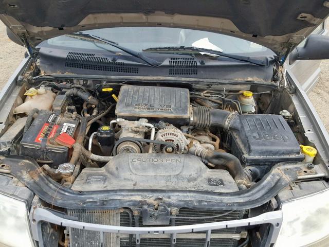 1J4GX58N92C188259 - 2002 JEEP GRAND CHER GRAY photo 7