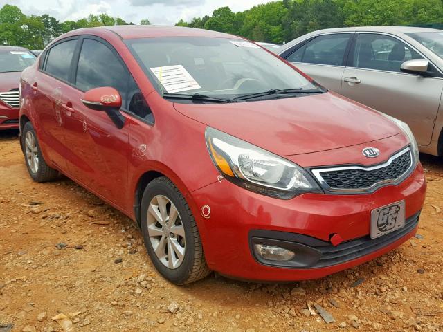 KNADN4A36D6121344 - 2013 KIA RIO EX RED photo 1