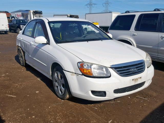 KNAFE121285530540 - 2008 KIA SPECTRA EX WHITE photo 1