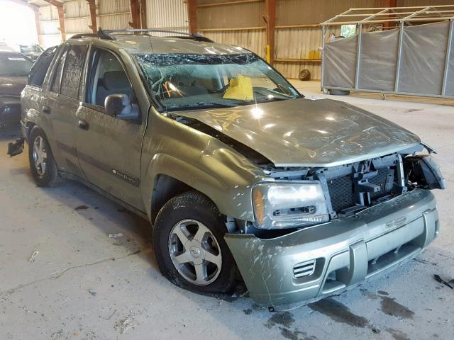 1GNDS13S342198119 - 2004 CHEVROLET TRAILBLAZE GREEN photo 9