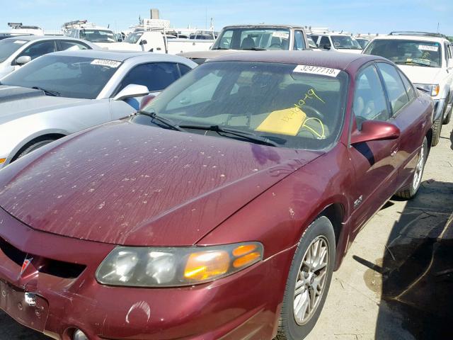 1G2HY54K7Y4271991 - 2000 PONTIAC BONNEVILLE MAROON photo 2