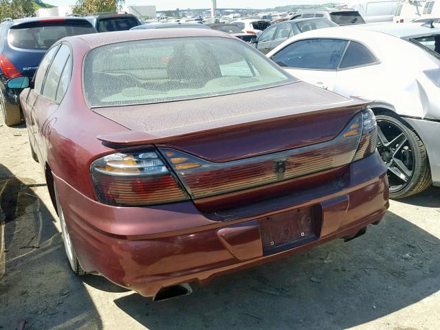 1G2HY54K7Y4271991 - 2000 PONTIAC BONNEVILLE MAROON photo 3