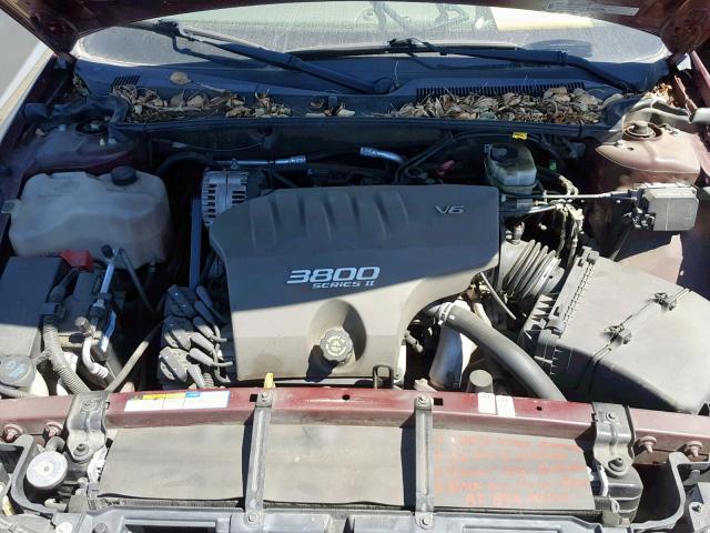 1G2HY54K7Y4271991 - 2000 PONTIAC BONNEVILLE MAROON photo 7