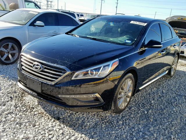 5NPE34AF6FH178675 - 2015 HYUNDAI SONATA SPO BLACK photo 2