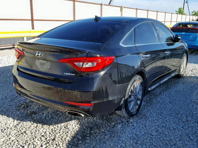 5NPE34AF6FH178675 - 2015 HYUNDAI SONATA SPO BLACK photo 4