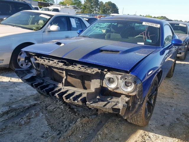 2C3CDZAG1JH219049 - 2018 DODGE CHALLENGER BLUE photo 2