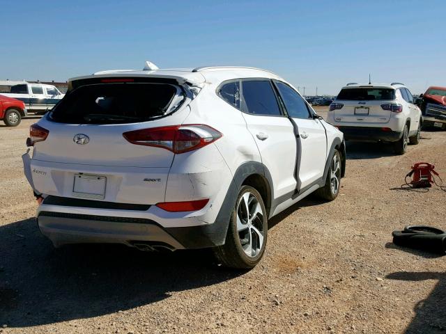 KM8J33AL1JU766752 - 2018 HYUNDAI TUCSON SPO WHITE photo 4