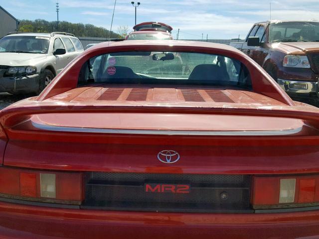 JT2SW21MXM0005628 - 1991 TOYOTA MR2 RED photo 6