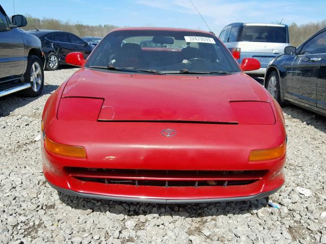 JT2SW21MXM0005628 - 1991 TOYOTA MR2 RED photo 9