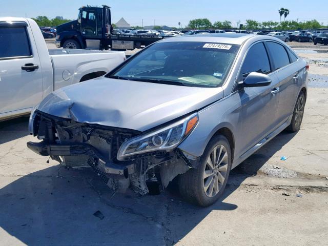 5NPE34AF3HH536057 - 2017 HYUNDAI SONATA SPO GRAY photo 2