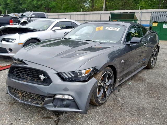 1FA6P8CF1H5289673 - 2017 FORD MUSTANG GT GRAY photo 2