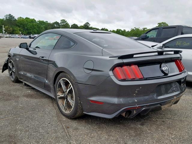 1FA6P8CF1H5289673 - 2017 FORD MUSTANG GT GRAY photo 3