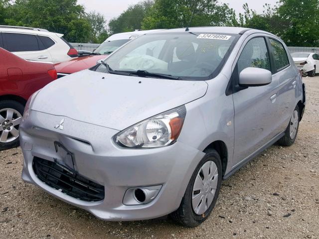 ML32A3HJ6EH019345 - 2014 MITSUBISHI MIRAGE DE SILVER photo 2