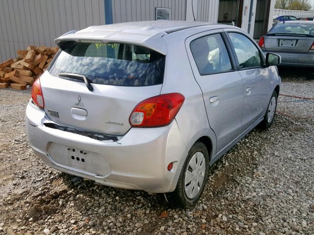 ML32A3HJ6EH019345 - 2014 MITSUBISHI MIRAGE DE SILVER photo 4