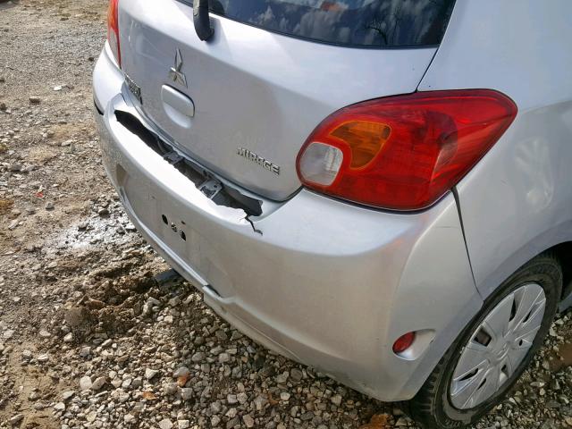 ML32A3HJ6EH019345 - 2014 MITSUBISHI MIRAGE DE SILVER photo 9