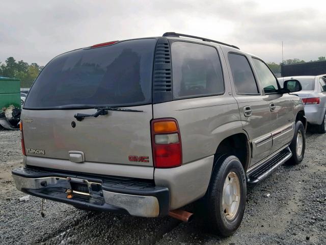 1GKEC13V73J110542 - 2003 GMC YUKON TAN photo 4