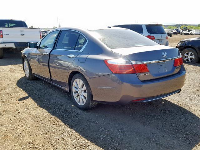 1HGCR2F85FA224963 - 2015 HONDA ACCORD EXL GRAY photo 3