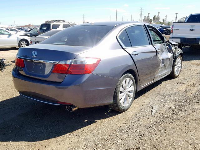 1HGCR2F85FA224963 - 2015 HONDA ACCORD EXL GRAY photo 4