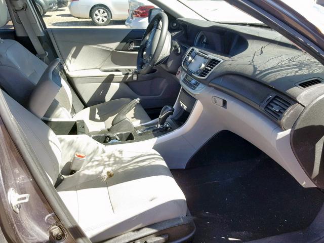 1HGCR2F85FA224963 - 2015 HONDA ACCORD EXL GRAY photo 5