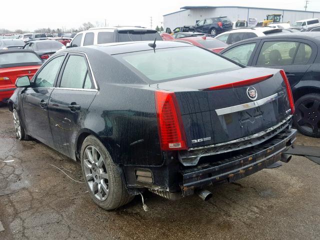 1G6DV57V280214309 - 2008 CADILLAC CTS HI FEA BLACK photo 3