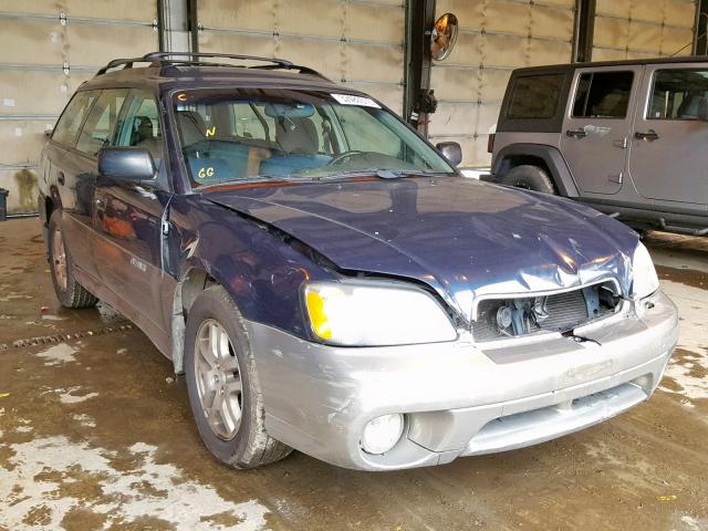 4S3BH675547613721 - 2004 SUBARU LEGACY OUT BLUE photo 1