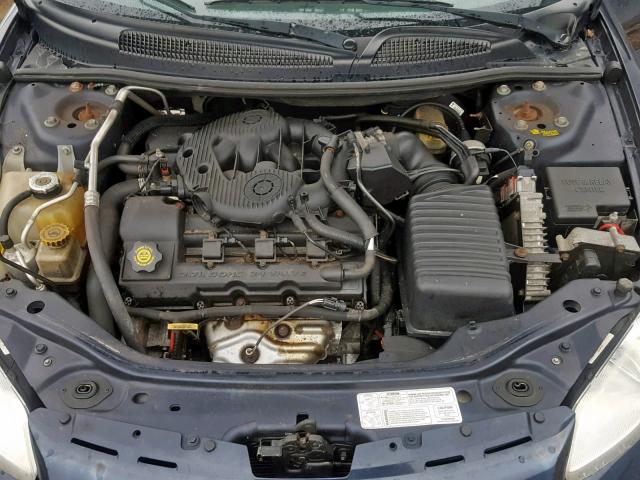 1C3EL55T73N602001 - 2003 CHRYSLER SEBRING LX BLUE photo 7