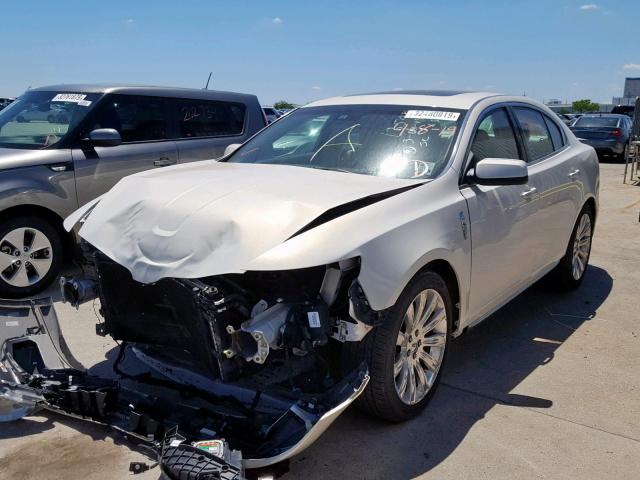 1LNHL9DR3CG805652 - 2012 LINCOLN MKS WHITE photo 2