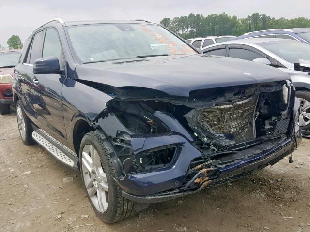 4JGDA5JB5FA455324 - 2015 MERCEDES-BENZ ML 350 BLUE photo 1