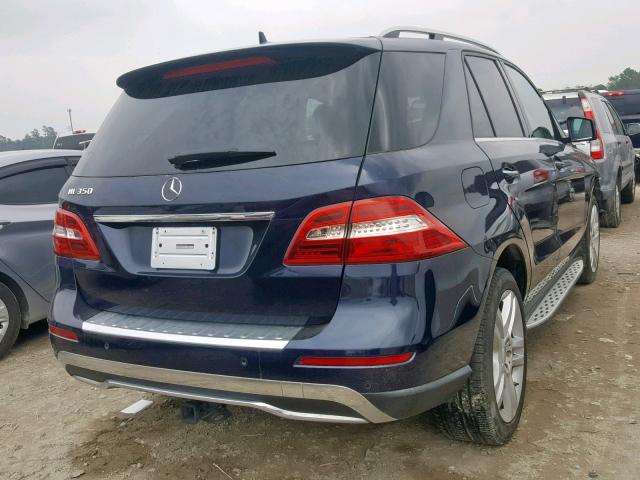 4JGDA5JB5FA455324 - 2015 MERCEDES-BENZ ML 350 BLUE photo 4