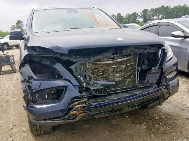 4JGDA5JB5FA455324 - 2015 MERCEDES-BENZ ML 350 BLUE photo 9