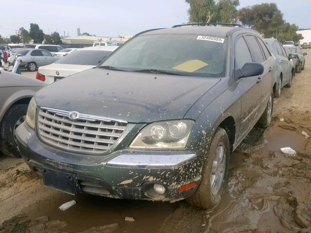 2C8GM68434R345806 - 2004 CHRYSLER PACIFICA GREEN photo 2