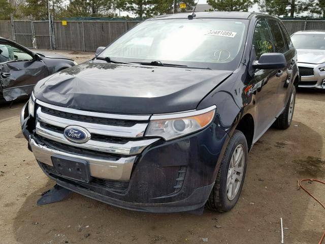 2FMDK3GC8BBA89097 - 2011 FORD EDGE SE BLACK photo 2