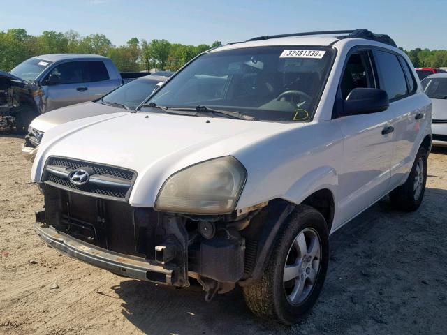 KM8JM12B26U354113 - 2006 HYUNDAI TUCSON GL WHITE photo 2