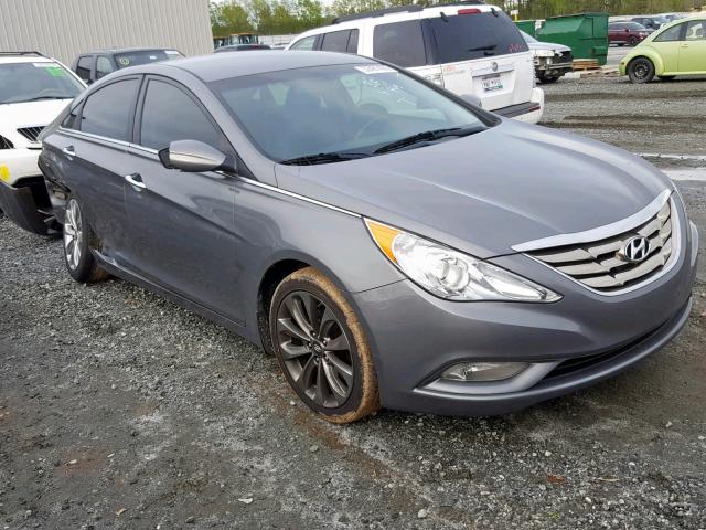 5NPEC4AC9DH634915 - 2013 HYUNDAI SONATA SE GRAY photo 1