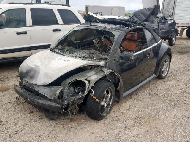 3VWRF31Y88M406240 - 2008 VOLKSWAGEN NEW BEETLE BLACK photo 2