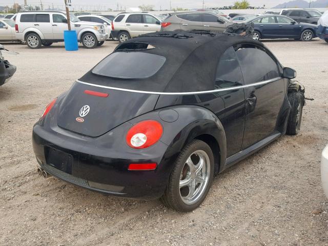 3VWRF31Y88M406240 - 2008 VOLKSWAGEN NEW BEETLE BLACK photo 4