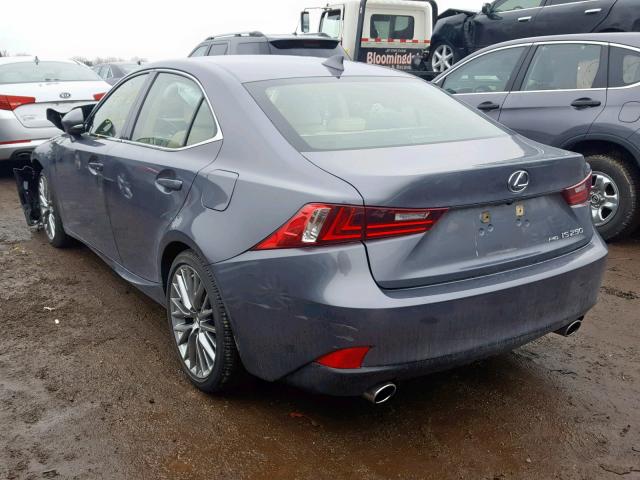 JTHCF1D24E5004316 - 2014 LEXUS IS 250 GRAY photo 3