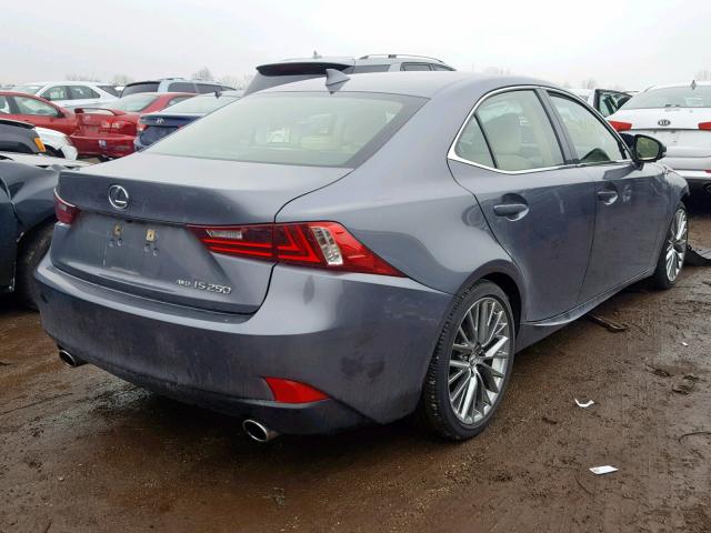 JTHCF1D24E5004316 - 2014 LEXUS IS 250 GRAY photo 4