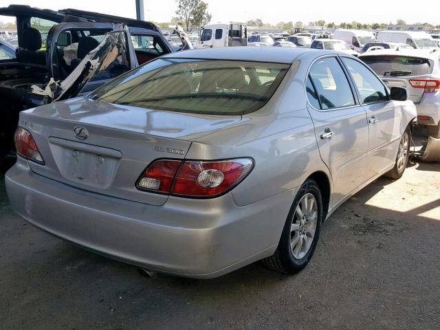 JTHBF30G130143371 - 2003 LEXUS ES 300 SILVER photo 4